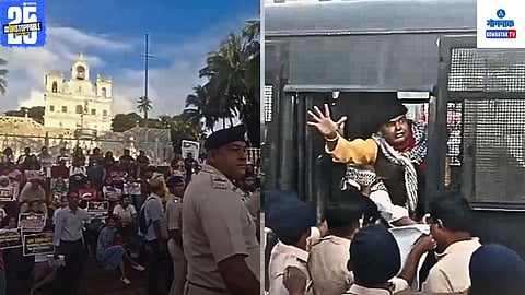 Israel Palestine protest Goa | Goa police detain protesters