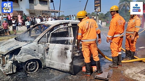 Fatorda Car Fire Incident