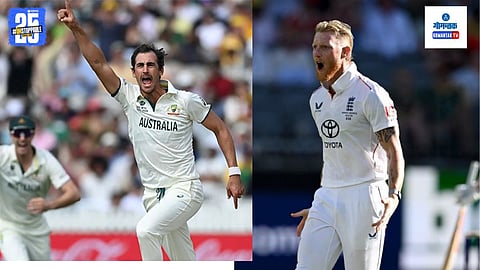 mitchell starc and  ben stokes