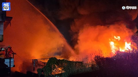 scrap depot fire Goa