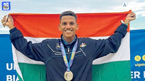 Uddesh Majik silver medal