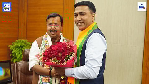 Chief Minister Dr. Pramod Sawant met and congratulated Nitin Nabin
