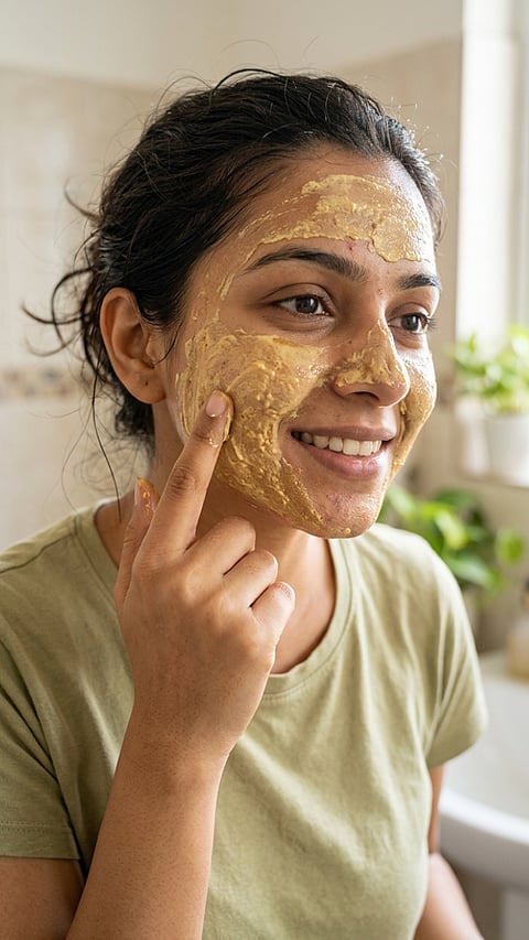 Homemade face pack for natural glow