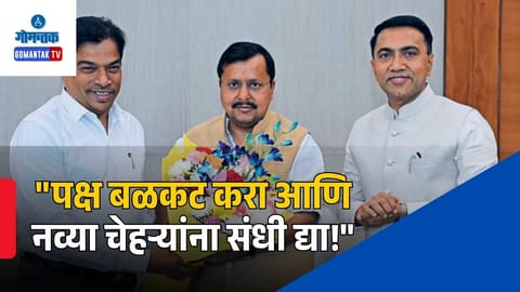 bjp National President nitin nabin advises cm pramod sawant damu naik 