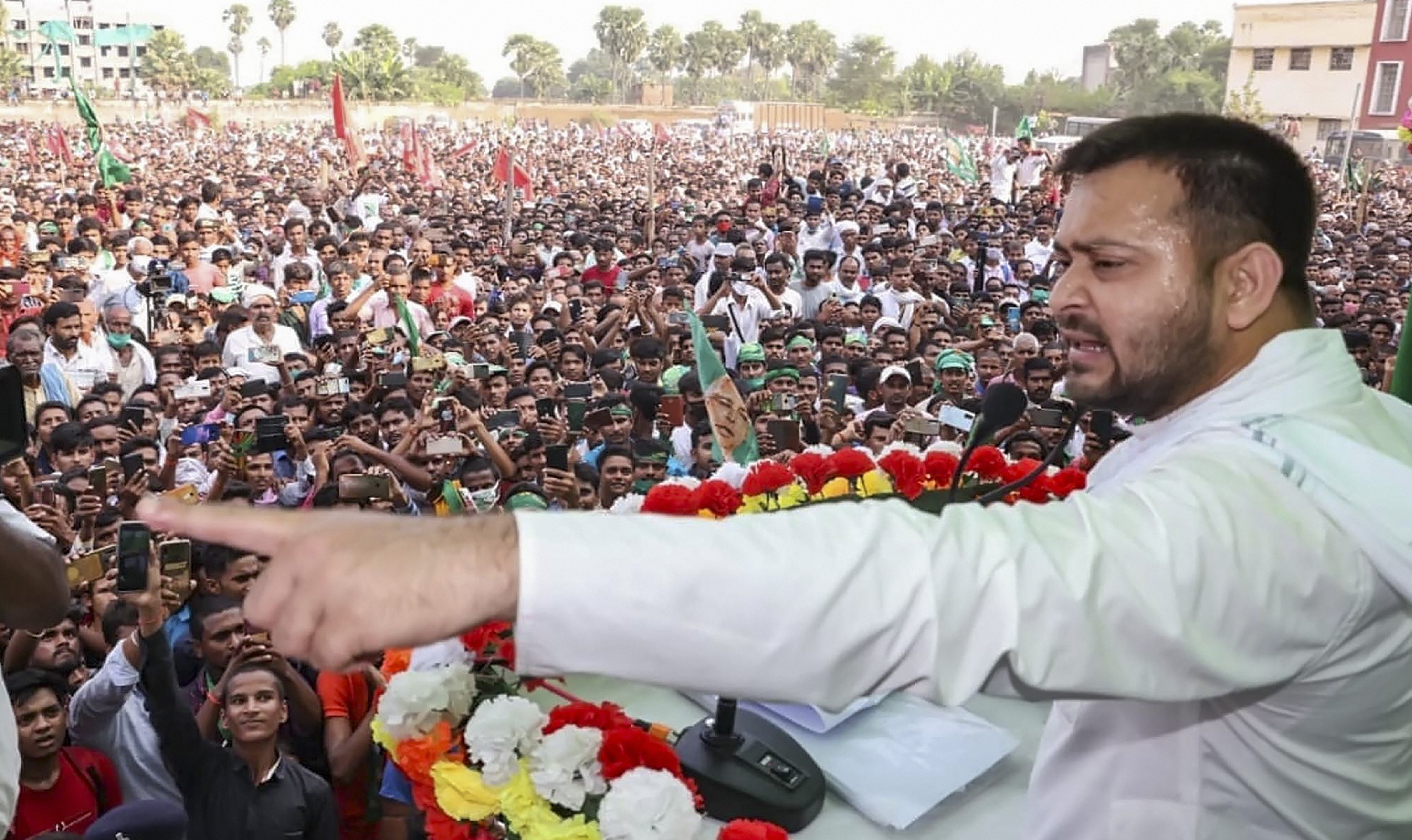 Bihar Assembly Elections 2020 highlights: 70 years old but he's not relinquishing power, Tejashwi Yadav slams Nitish Kumar