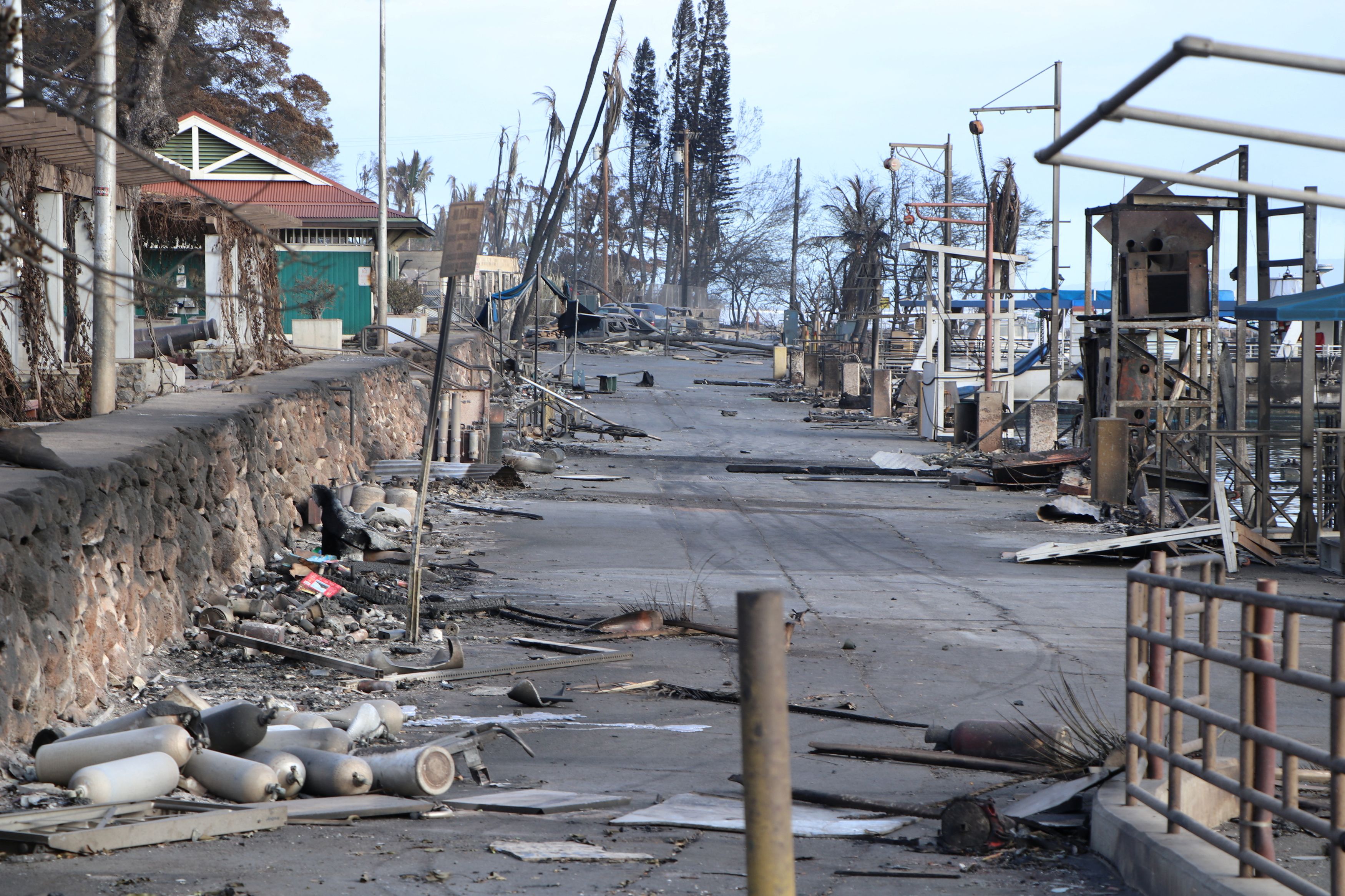 A view of burned debris after wildfires devastated the historic town of Lahaina, Maui, Hawaii, U.S., August 10, 2023. Hawai'i Department of Land and Natural Resources/Handout via REUTERS THIS IMAGE HAS BEEN SUPPLIED BY A THIRD PARTY.