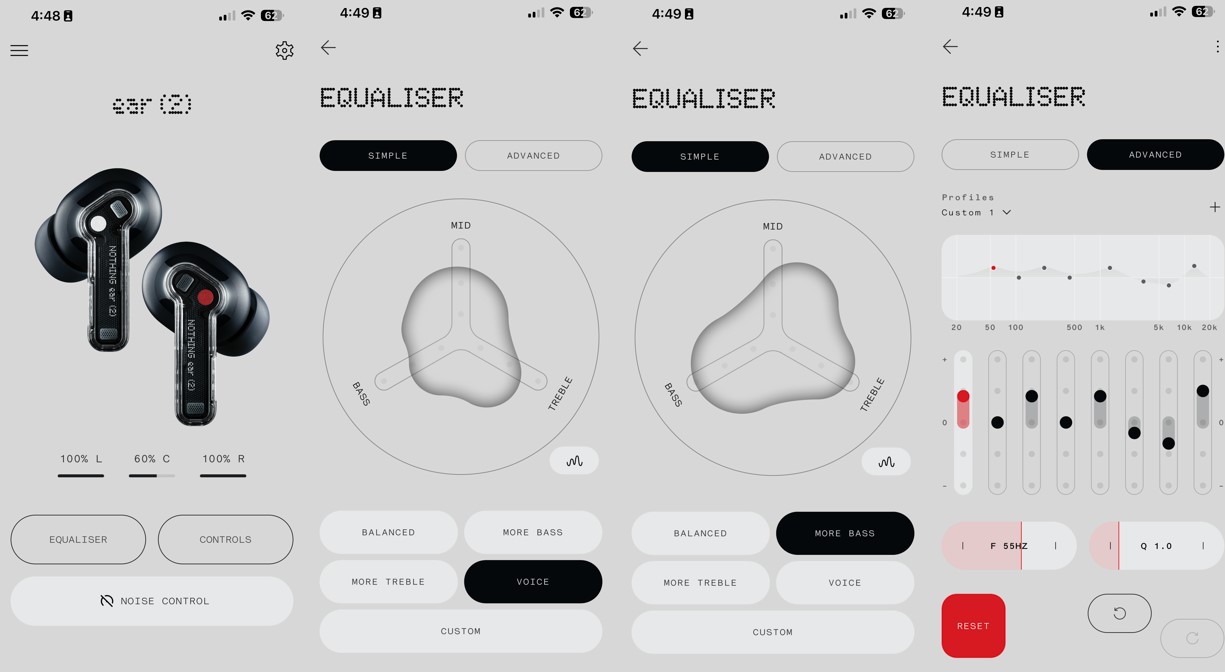 With Nothing X app, users can control audio delivery experience on Nothing Ear(2) TWS buds.