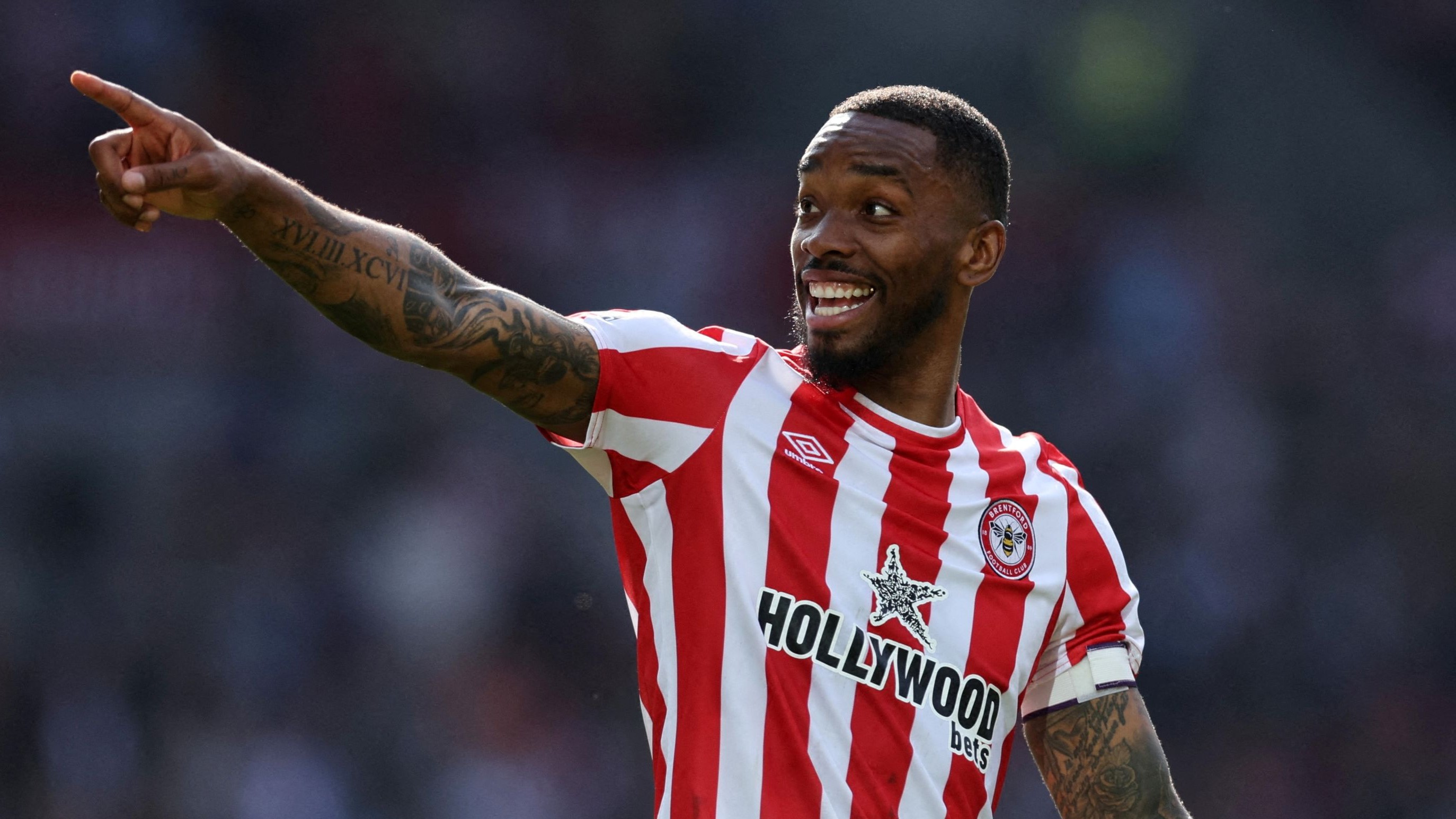 Brentford striker Ivan Toney. 