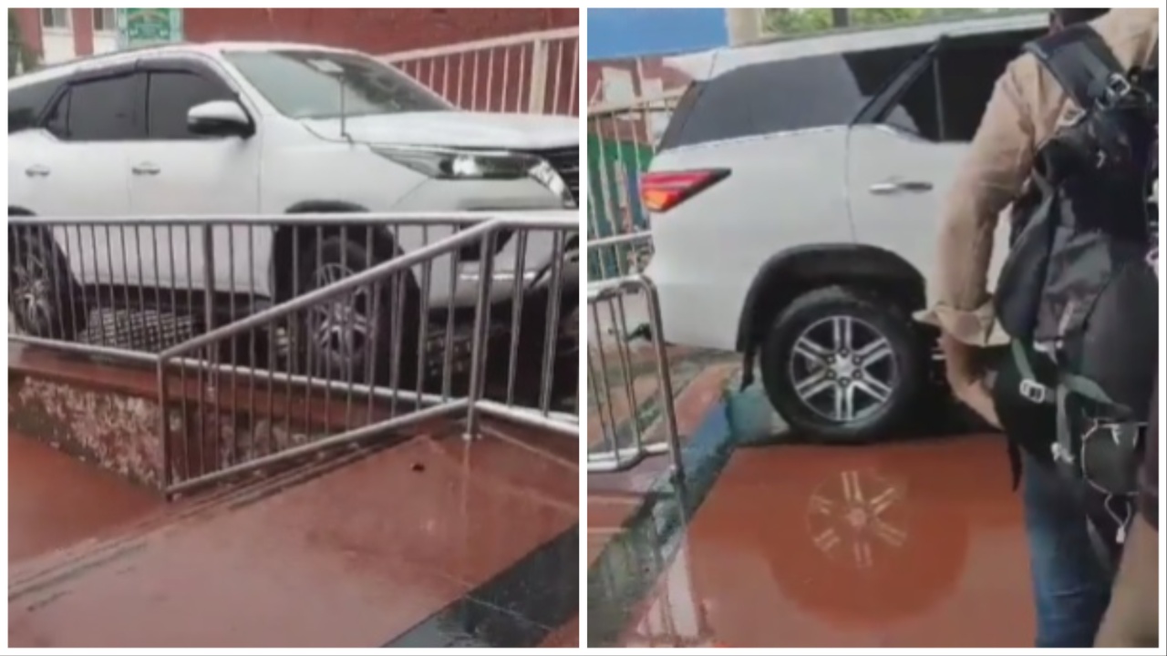 Watch: UP minister drives straight to railway platform to catch train
