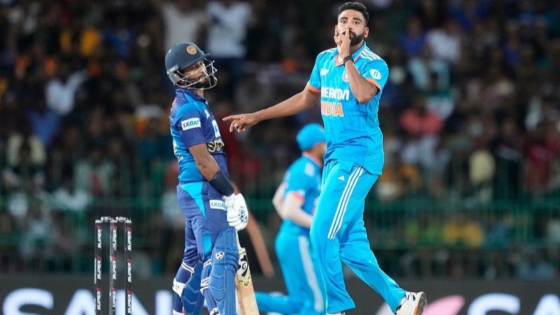 Sri Lanka batters looked helpless as Siraj breathed fire with the new ball.