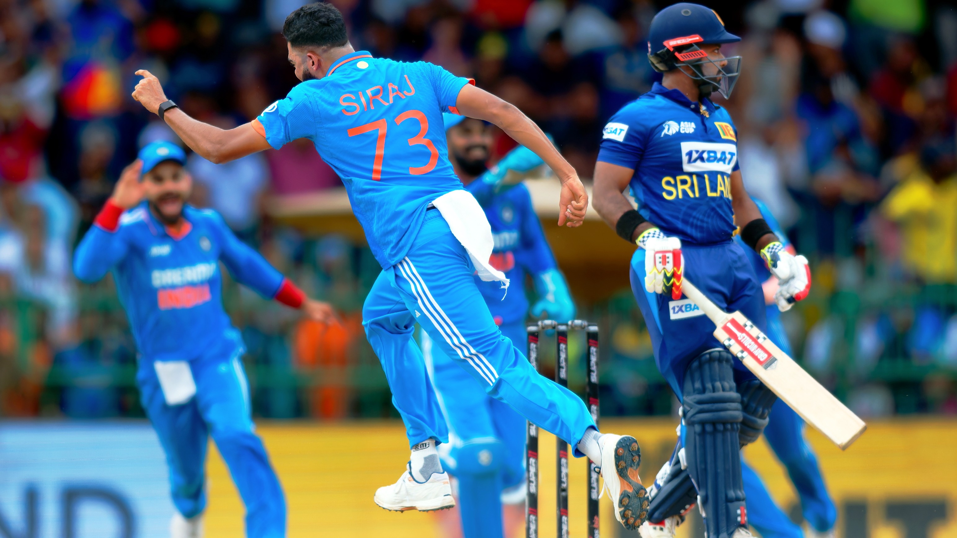 Electing to bat, Sri Lanka were bundled out for a paltry 50 in 15.2 overs with five batters getting ducks.