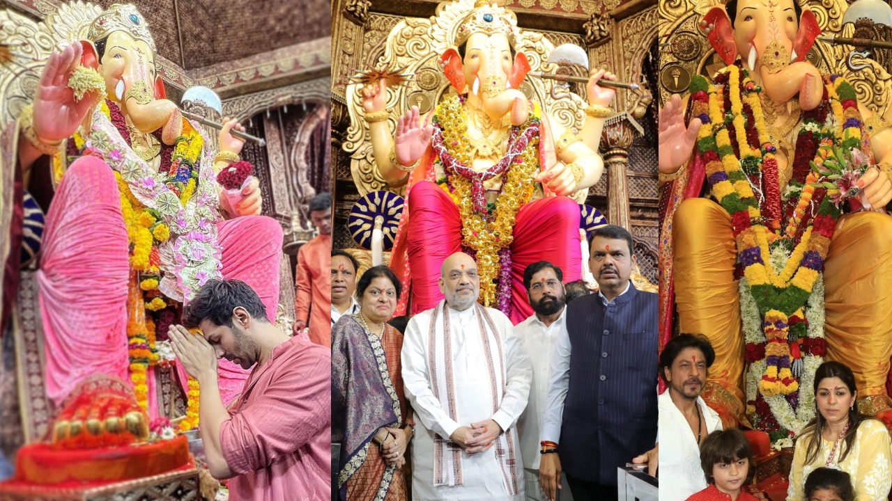From Amit Shah, JP Nadda to Shah Rukh Khan, famous personalities at Lalbaugcha Raja