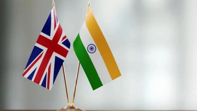 India and UK flag.