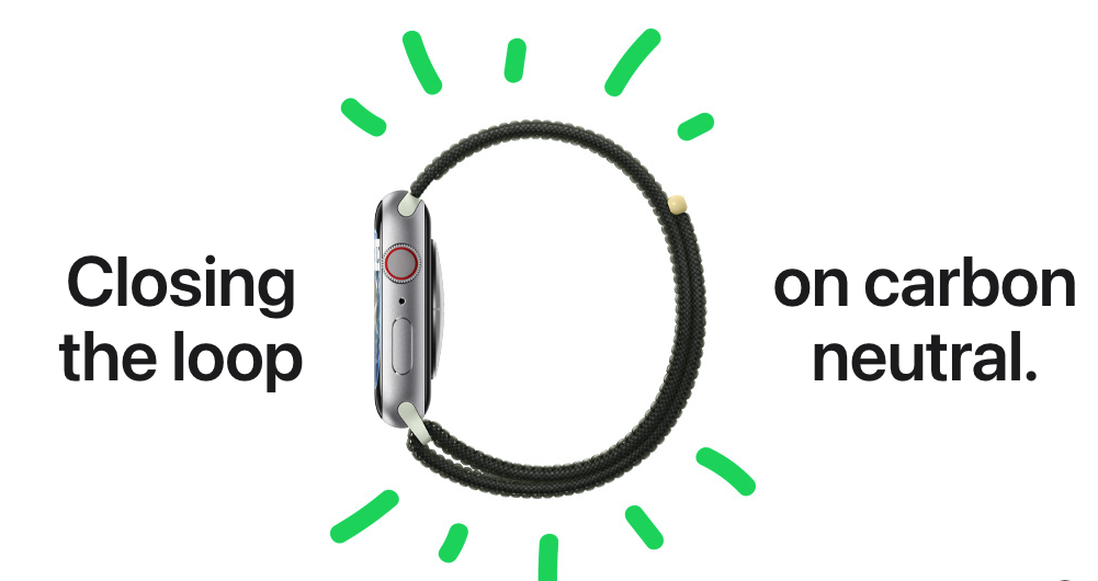 All the Apple Watch line up available for purchase now come with carbon neutral option.