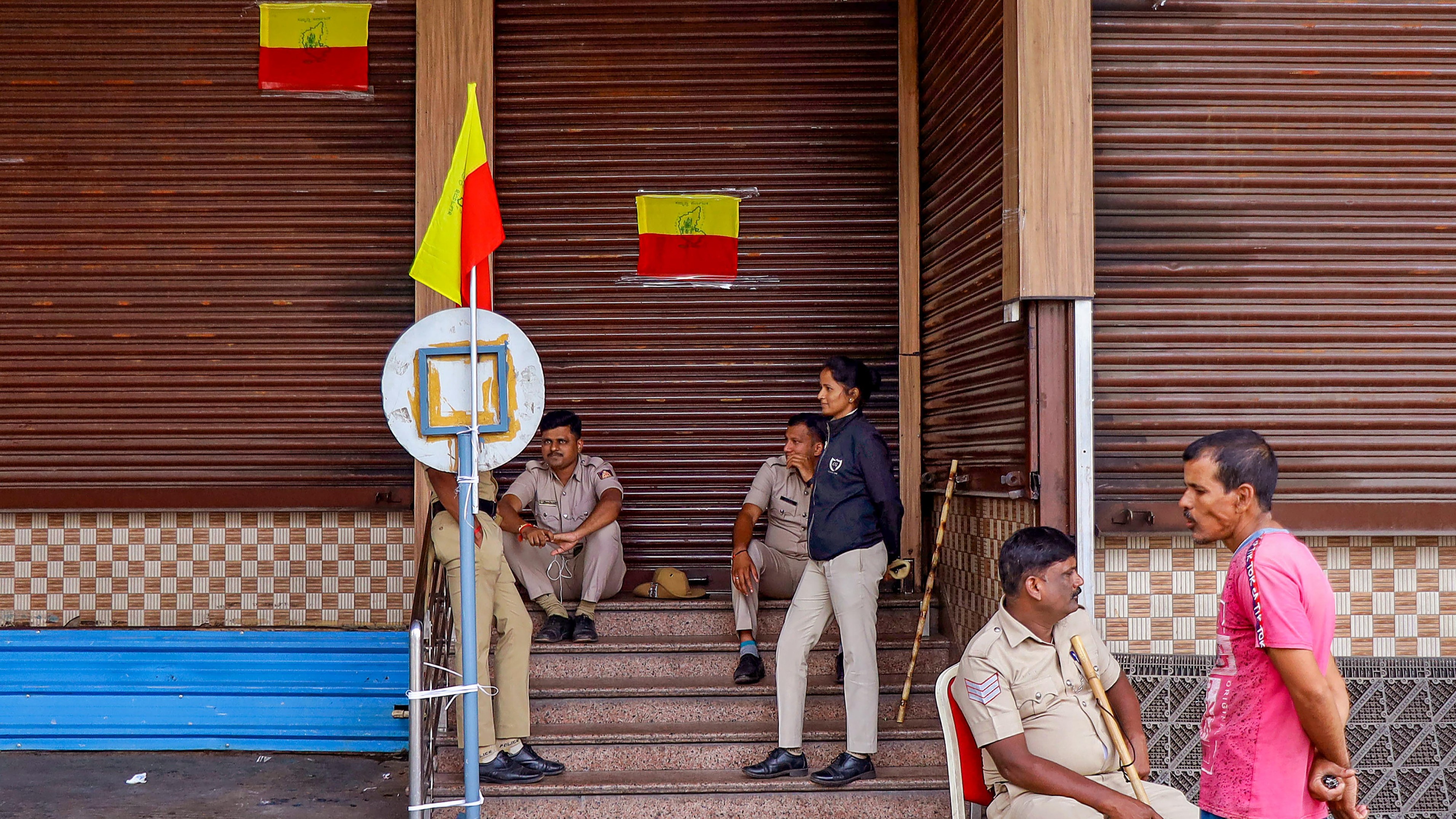 The bandh in Bengaluru remained peaceful as most of the residents stayed at home and schools and colleges remained shut.