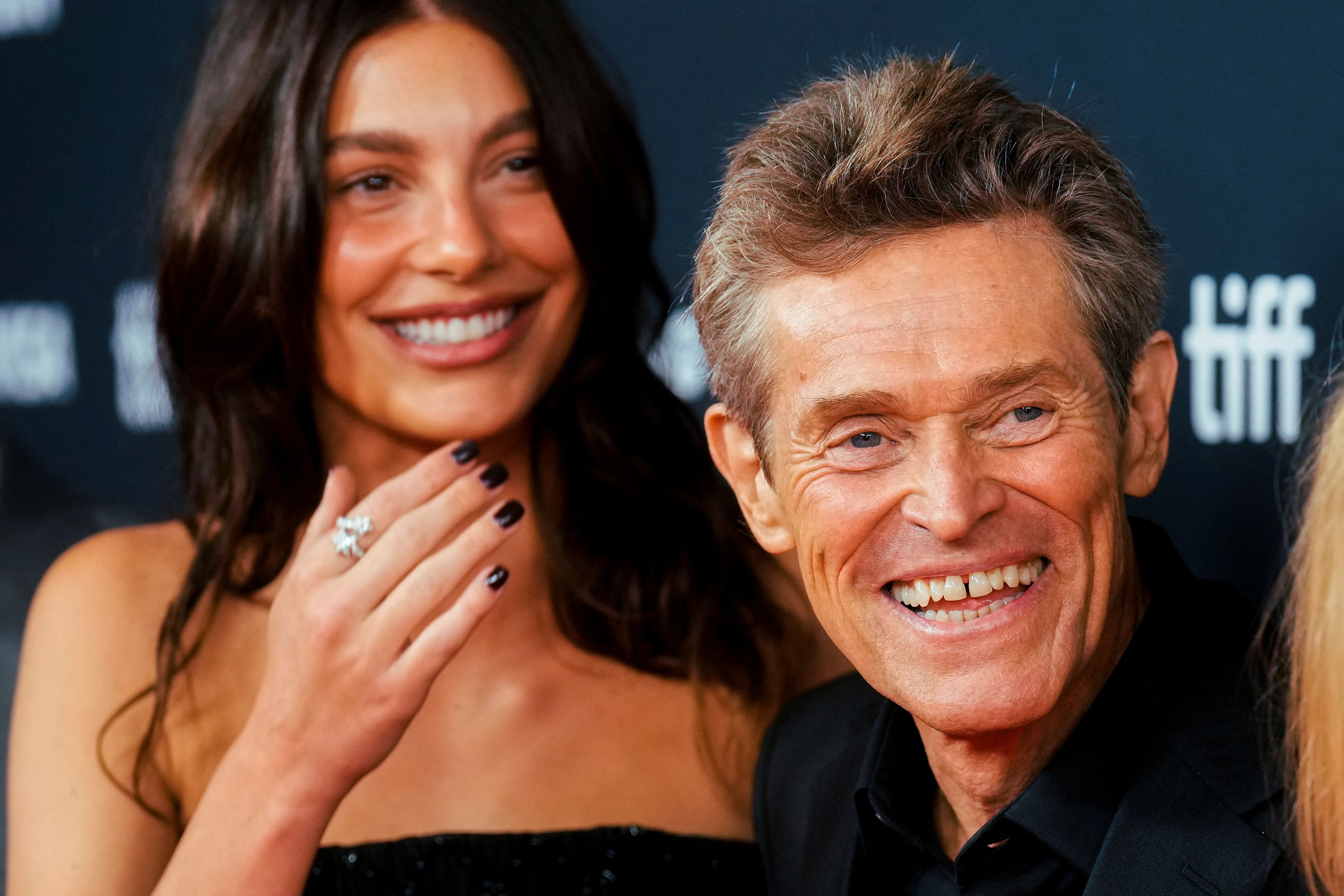 Cast members Camila Morrone and Willem Dafoe attend the world premiere of "Gonzo Girl" at the Toronto International Film Festival (TIFF) in Toronto, Ontario.