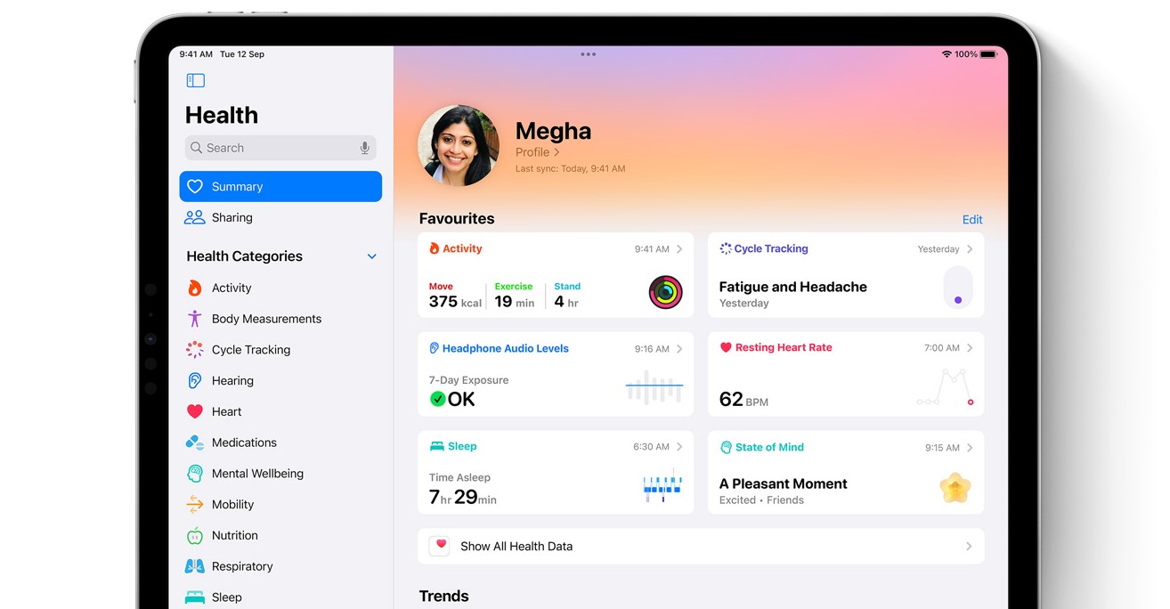 iPadOS 17 brings Health app to iPads