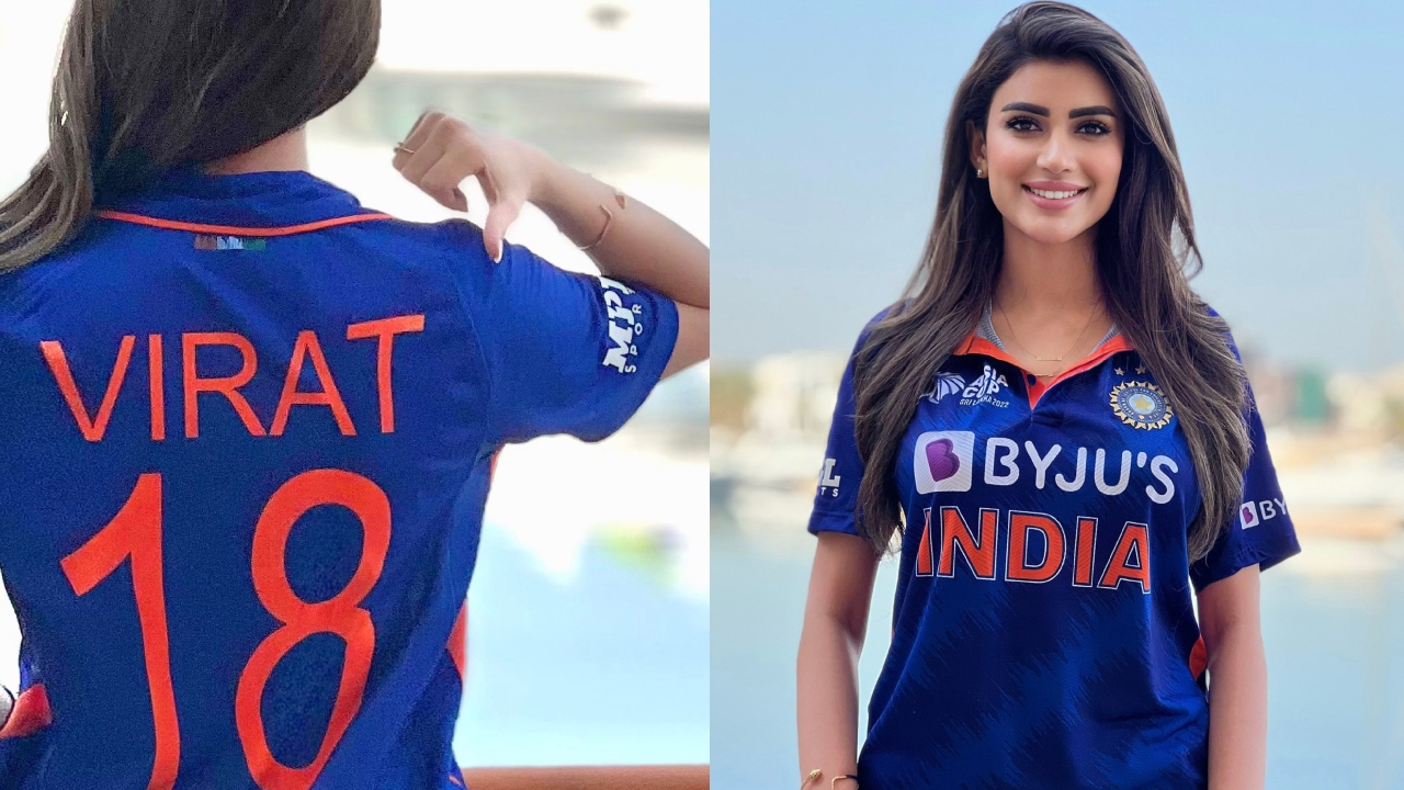 Asia Cup 23: Cricket fan, Wazhma Ayoubi, cheers for India in a Kohli jersey