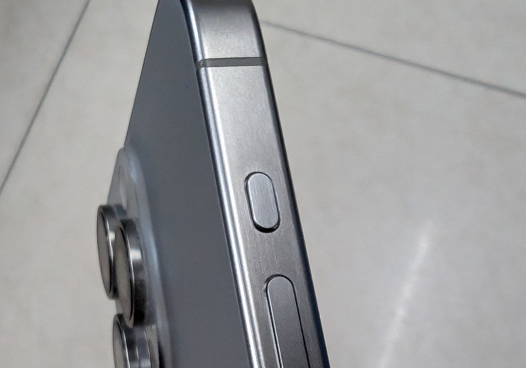 Action button on Apple iPhone 15 Pro Max.