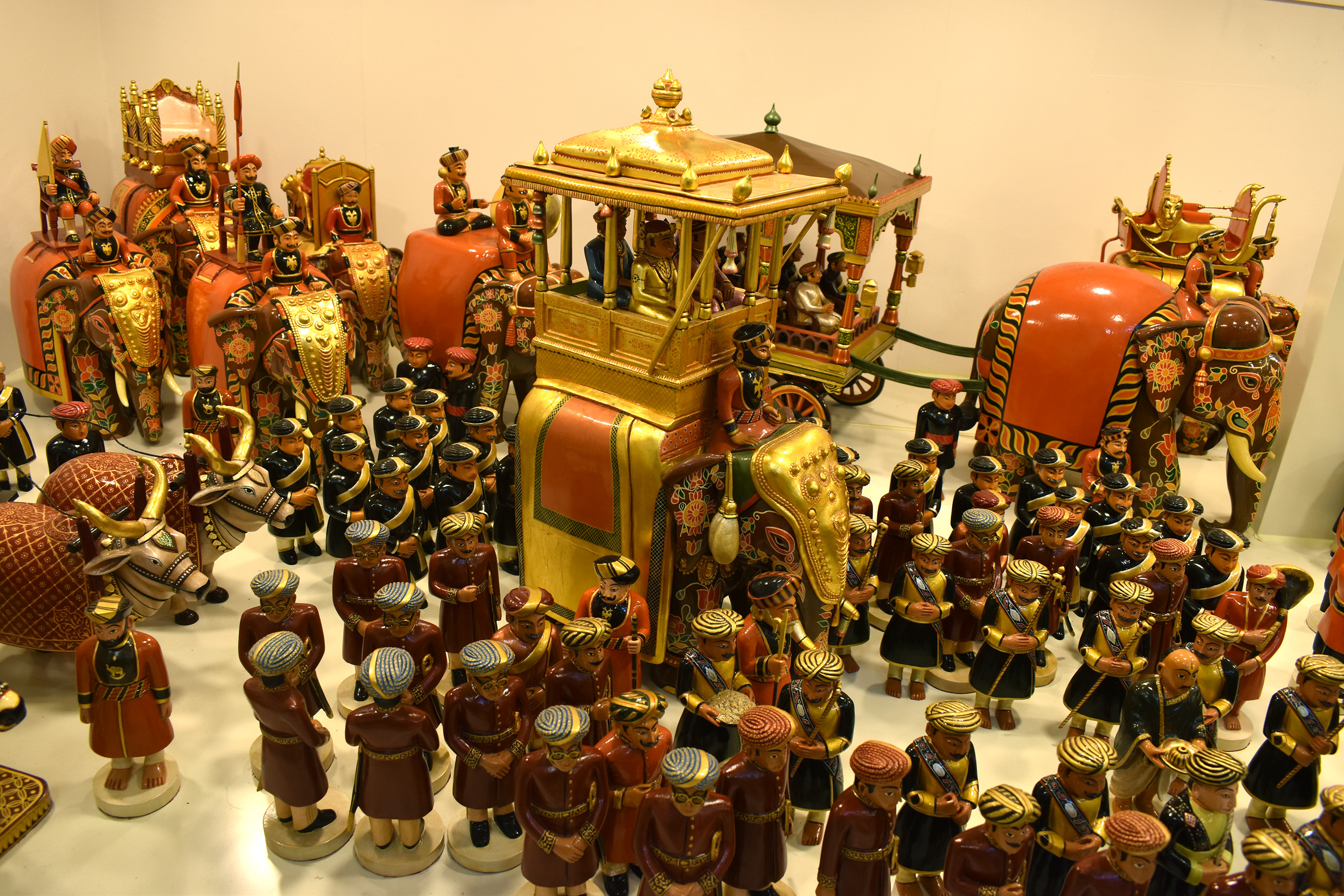 A view of the Dasara elephant dolls a key element of the procession.
