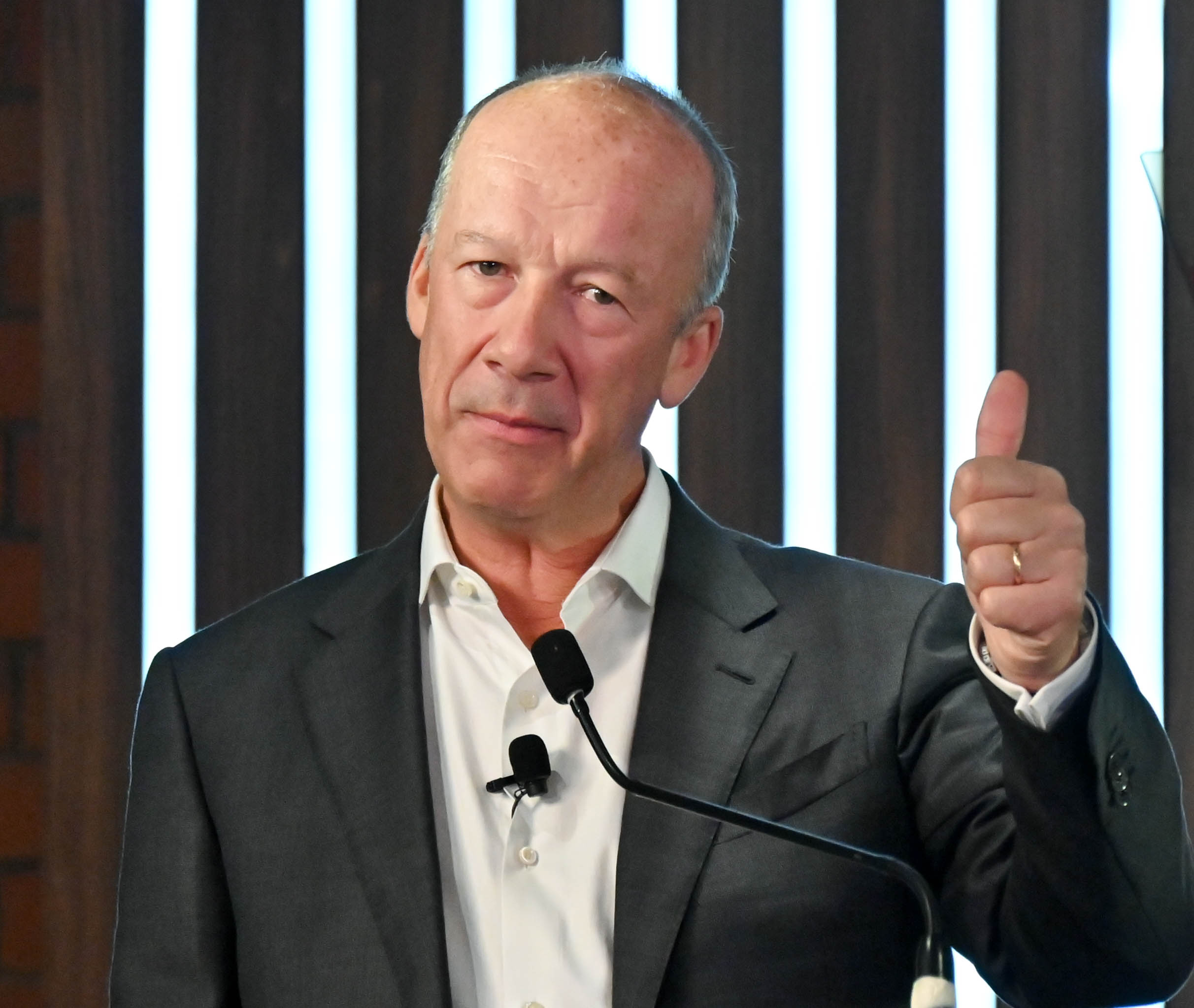Thierry Delaporte CEO Wipro Ltd. seen during a press conference to announce the Q2FY24 financial results at Wipro Limited in Bengaluru on Wednesday. DH Photo/ B H Shivakumar