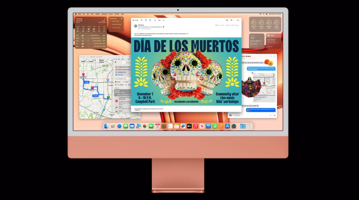 The new 24-inch iMac with M3 silicon.