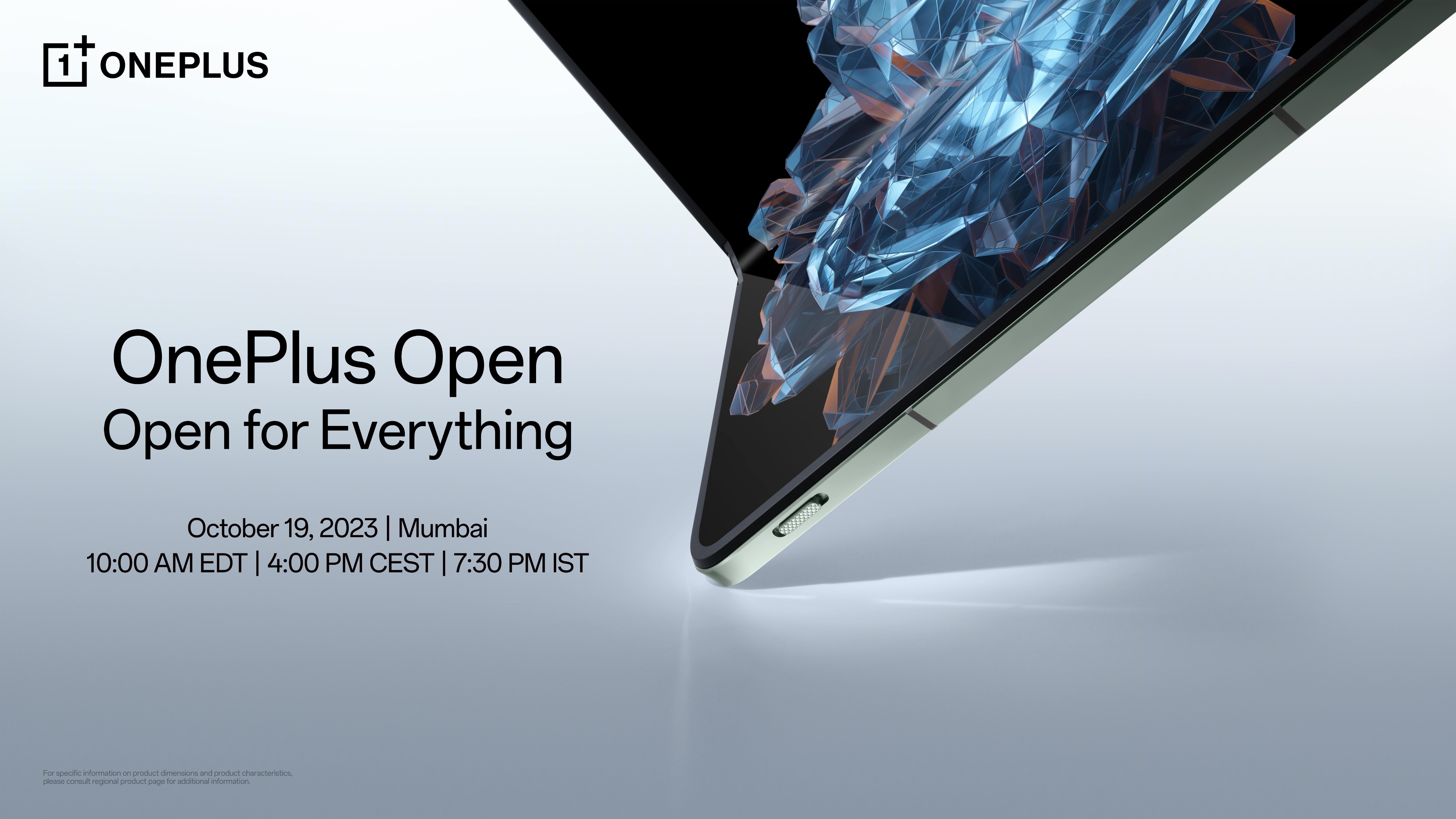 OnePlus Open launch invitation.