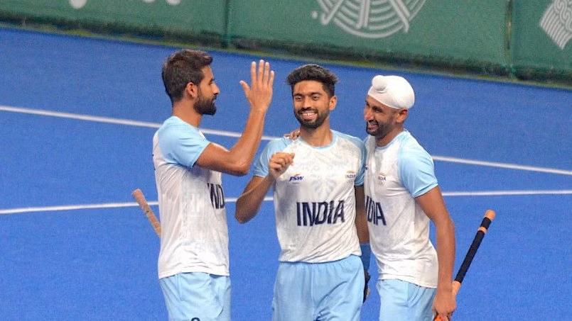 India mounted continuous raids throughout the match to pump in six goals in each half. 