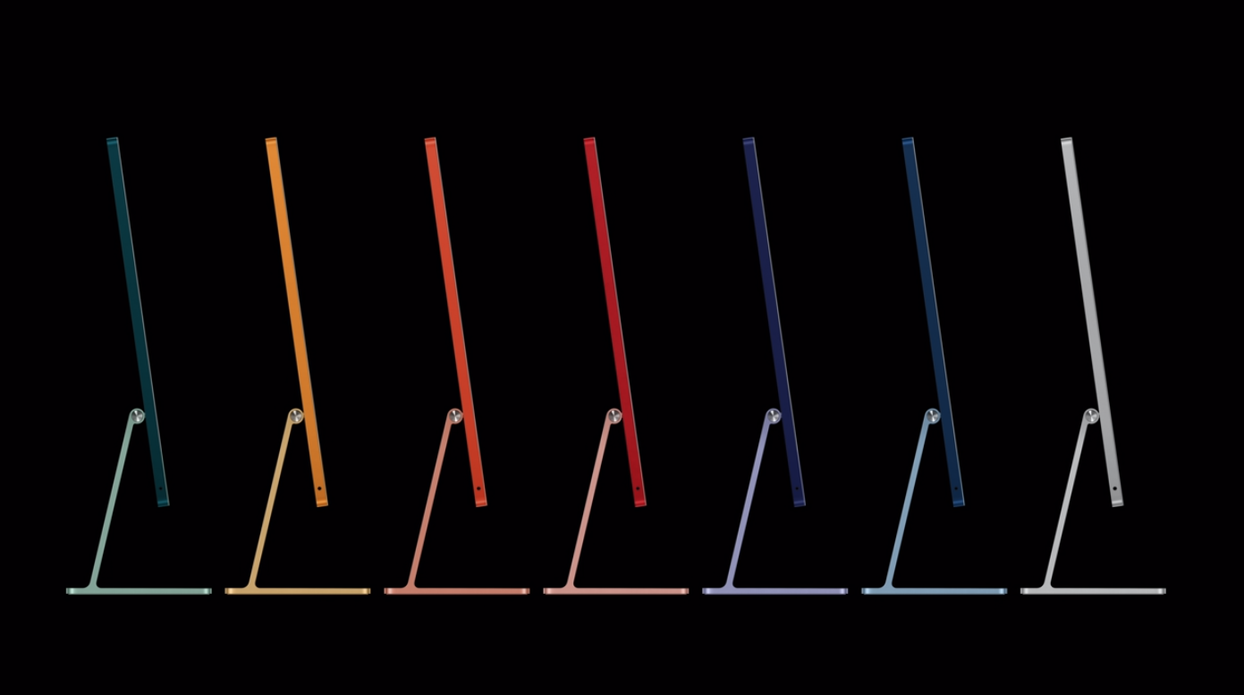 The new iMac comes with six colours.