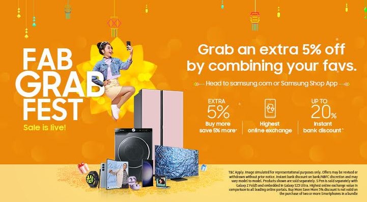 Fab Grab Fest sale on live in India.