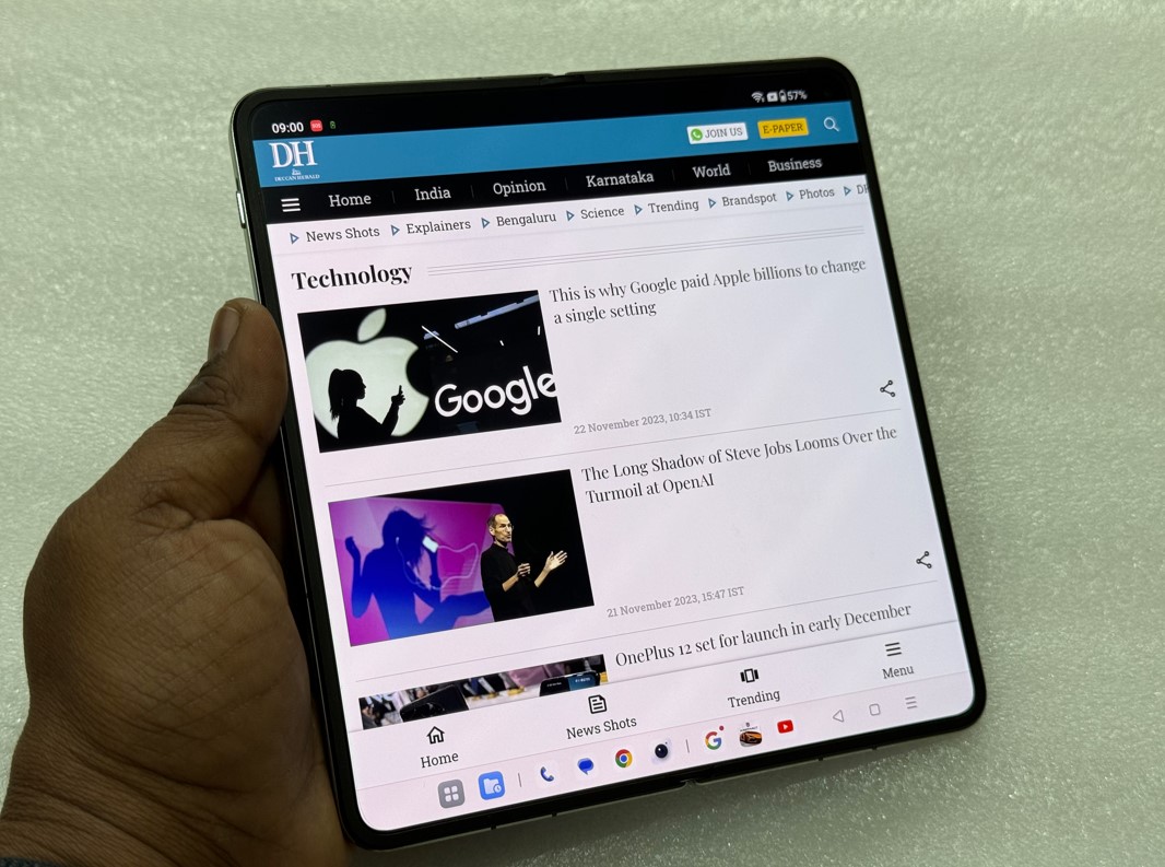 OnePlus Open foldale phone.