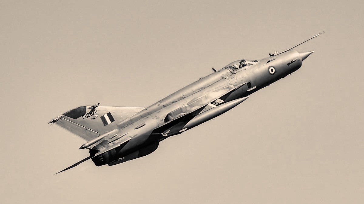 A disturbing thought as MiG-21 flies into the sunset