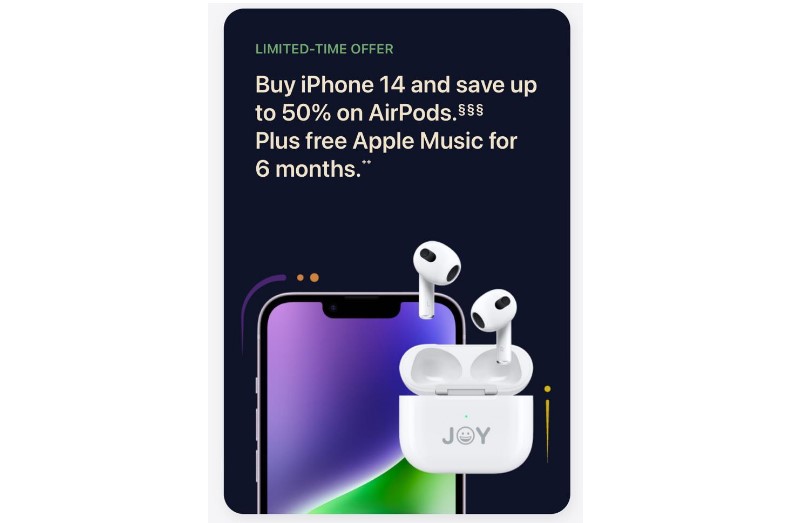 Apple offers bundle deals on iPhone 14, 14 Plus and AirPods in India.