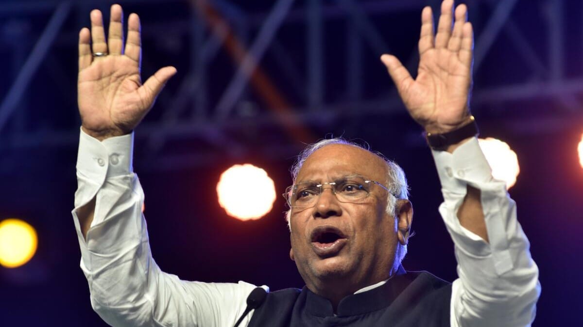 Congress President Mallikarjun Kharge.