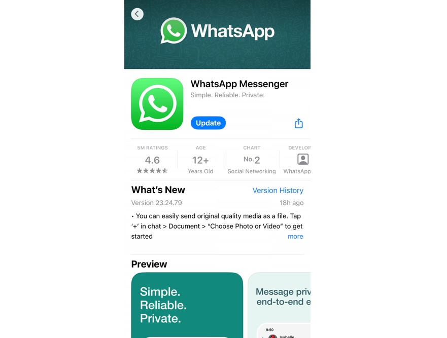 WhatsApp users can now share 