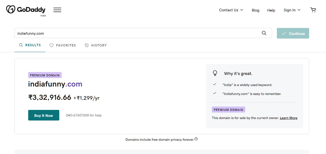 For Indiafunny.com domain name, it costs more than Rs 3.3 crore.