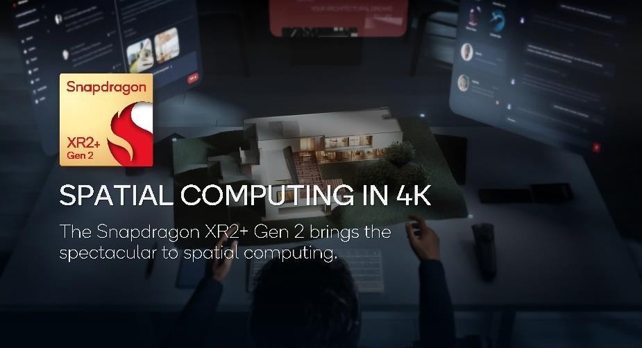 Qualcomm Snapdragon XR2+ Gen 2 for XR devices.