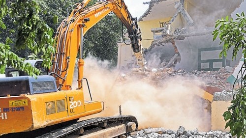 Gujarat government razes 21 houses, over 150 huts to free Somnath temple land of encroachment