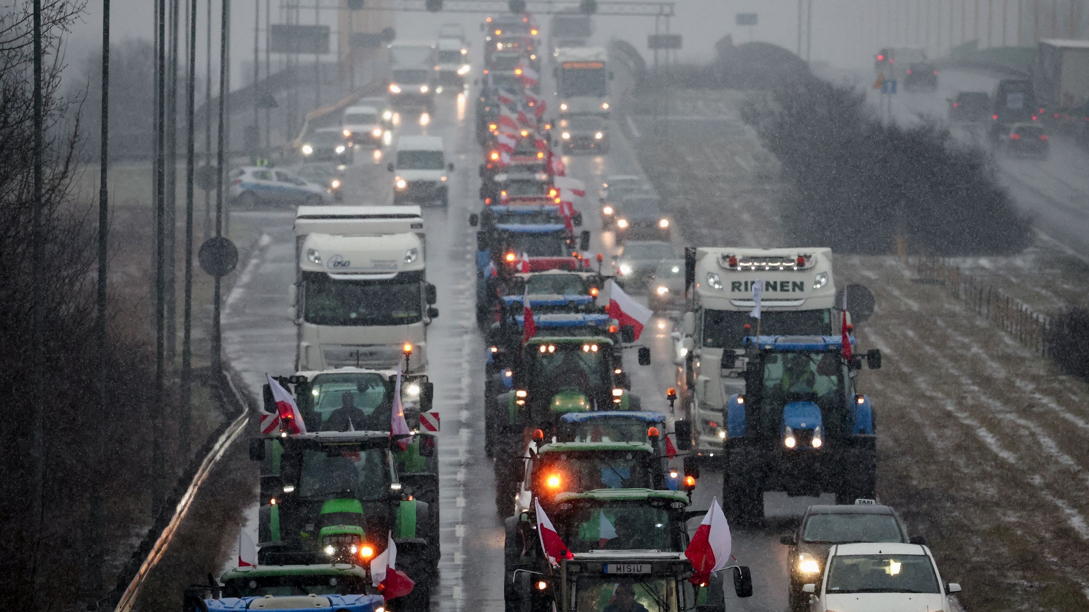 Poland: In Poland, farmers have been particularly vocal about the impact of cheap food imports from Ukraine. They began a 30-day strike on February 9 that has seen them block roads across the country as well as border crossings with Ukraine.