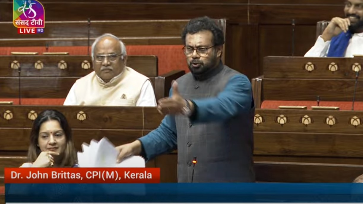 Extensive use of Hindi by treasury benches a problem for MPs from south: CPI(M) MP John Brittas