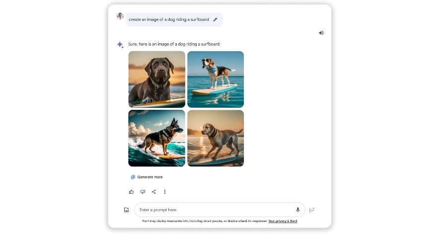 Google Bard with Imagen 2 model.