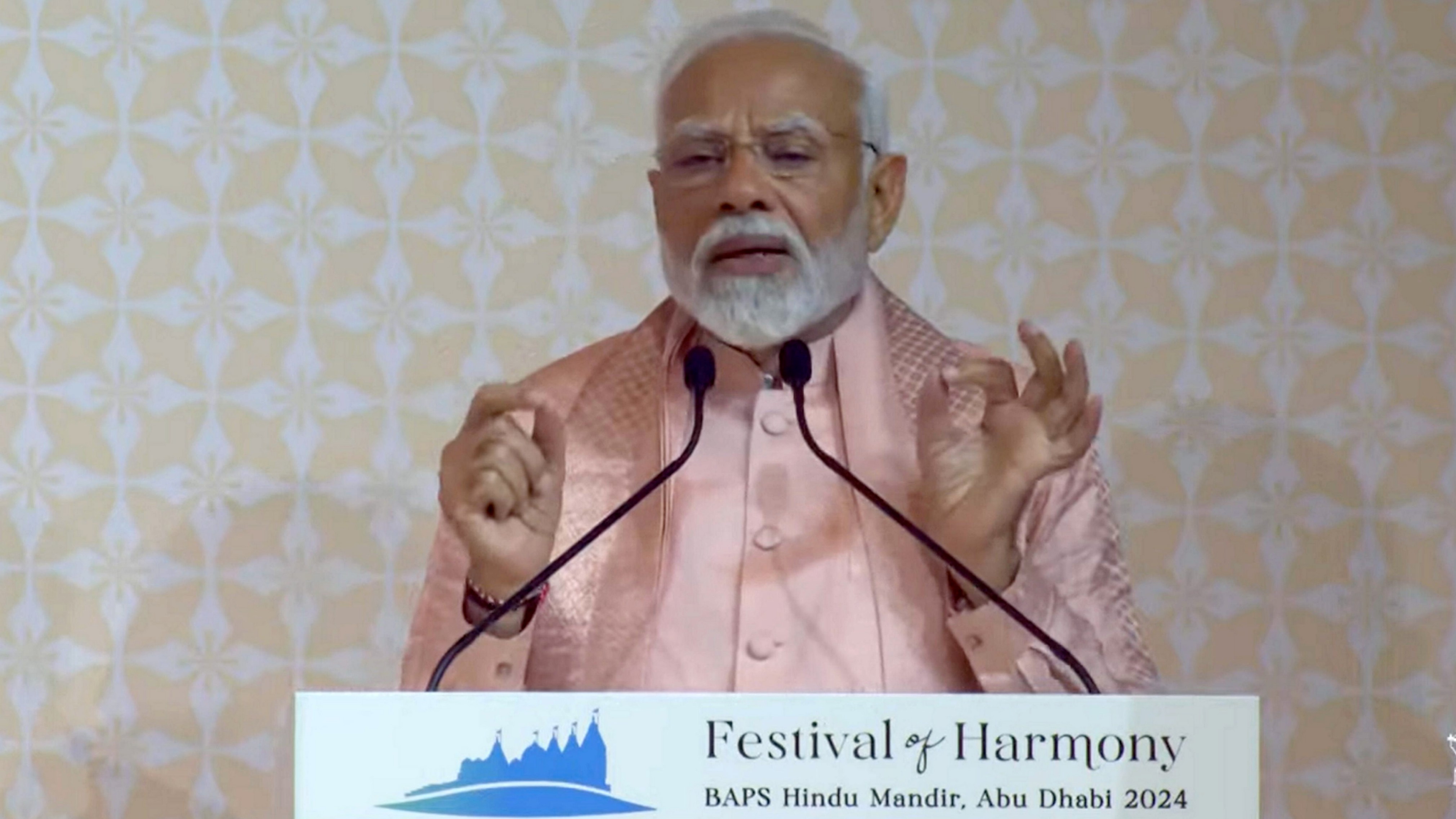 Speaking at the inauguration of the temple built by the Bochasanwasi Shri Akshar Purushottam Swaminarayan Sanstha (BAPS), the Prime Minister profusely thanked the President of UAE, Sheikh Mohammad Zayed Al Nahyan, for making the grand temple in Abu Dhabi a reality and said he has not only won the hearts of Indians living in the Gulf nation but also of 140 crore Indians.