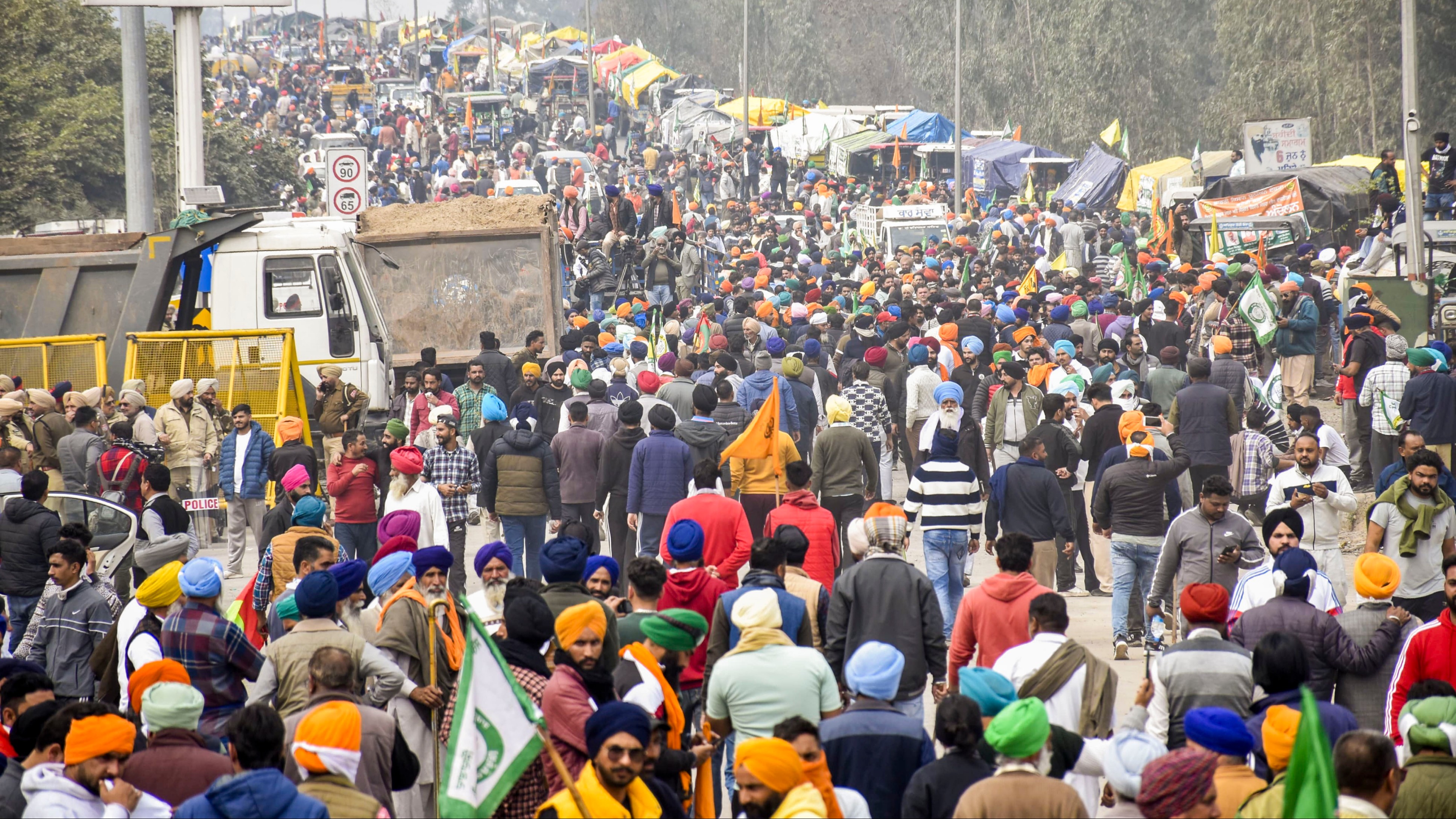 India: The 'Dilli Chalo' protest is being staged to demand a legal guarantee to MSP for all crops, full debt waiver for farmers, pension for farmers and withdrawal of cases against farmers during the 2020 protest.