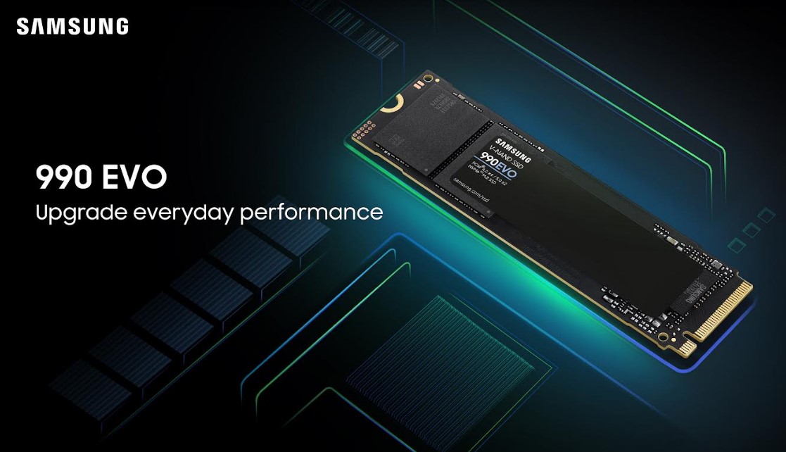 Samsung SSD 990 EVO series.
