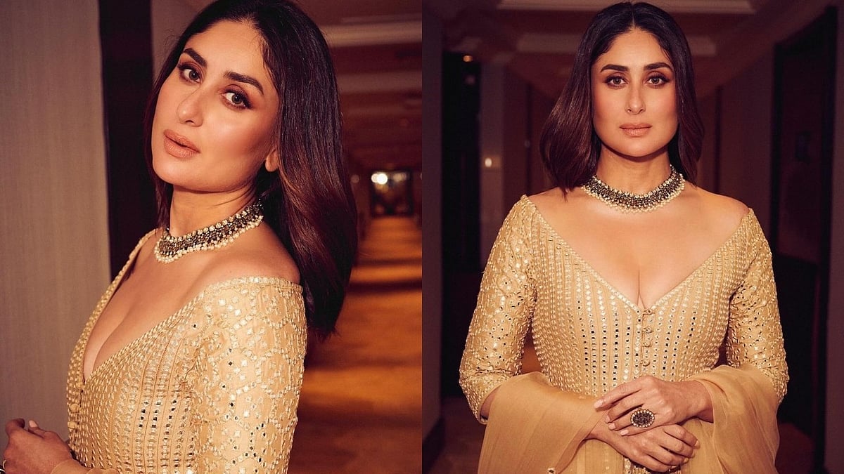 Kareena Kapoor Khan shimmers in champagne gold dress at Dada Saheb Phalke  Awards; Pics viral