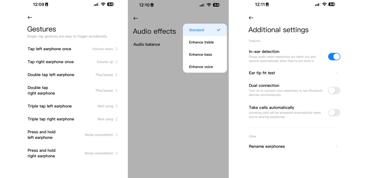 Redmi Buds 5 series can support up to 12 gestures. Users can customise the functions through Xiaomi Earbuds app.