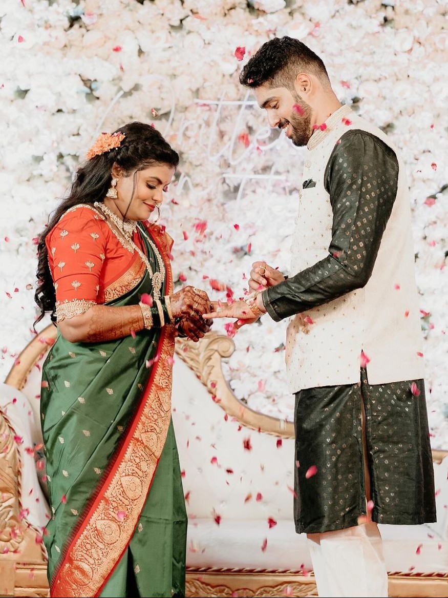 The enchanting affair took place in Mumbai, a picturesque setting that perfectly complemented the couple's fairy tale romance. 