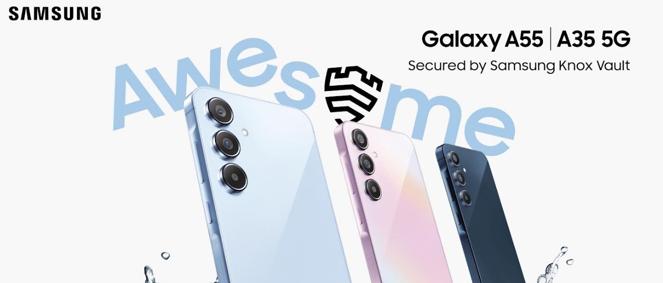 Samsung Galaxy A35 and A55 series.