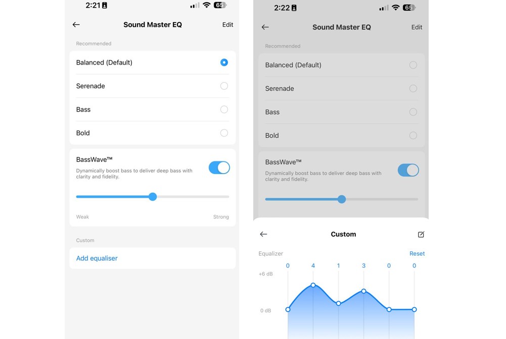 HeyMelody app offers equaliser option to customise audio delivery on OnePlus Buds 3 series.