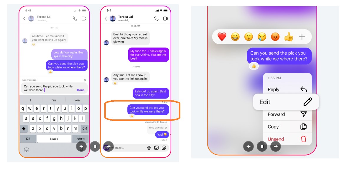 Instagram brings edit feature to DM